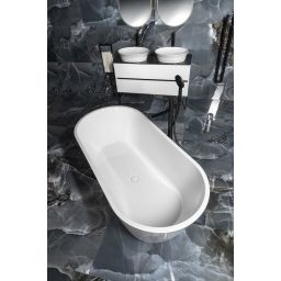 Polysan Azra wanna wolnostojąca 170x80 cm owalna biała 68631