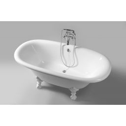 Polysan Regata wanna wolnostojąca 175x85 cm owalna biała z łapami białymi 10221