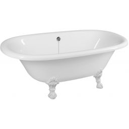 Polysan Regata wanna wolnostojąca 175x85 cm owalna biała z łapami białymi 10221