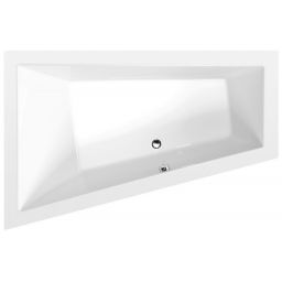 Polysan Triangl Slim wanna narożna 180x120 cm lewa biała 19611S