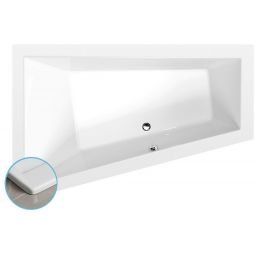 Polysan Triangl Slim wanna narożna 180x120 cm lewa biała 19611S