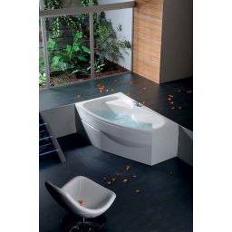 Polysan Mamba wanna narożna 160x95 cm lewa biała 27111