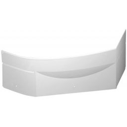 Polysan Mamba obudowa do wanny 160 cm narożna lewa biała 27312