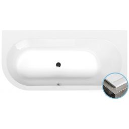 Polysan Astra Slim wanna narożna 165x80 cm prawa biała 34611S