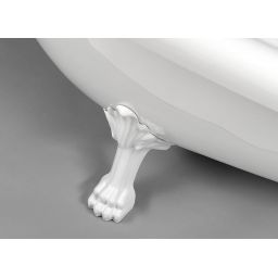 Polysan Retro wanna wolnostojąca 173x75 cm owalna biała z łapami białymi 36612