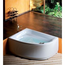 Polysan Tanya wanna narożna 160x120 cm lewa biała 65119