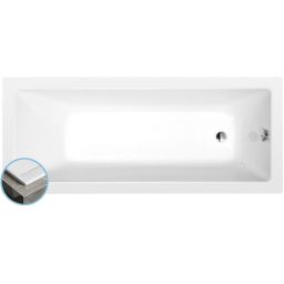 Polysan Noemi Slim wanna prostokątna 160x70 cm biała 71707S