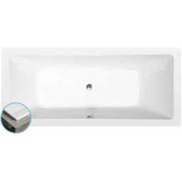 Polysan Krysta Slim wanna prostokątna 180x70 cm biała 72906S