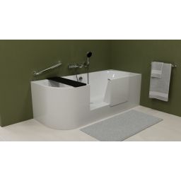 Polysan Portas R wanna narożna 180x75 cm prawa biała 75561