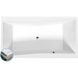Polysan Quest Slim wanna prostokątna 180x100 cm biała 78511S
