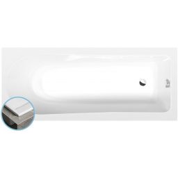 Polysan Lisa Slim wanna prostokątna 150x70 cm biała 85111S