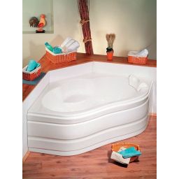 Polysan Marea wanna narożna 150x150 cm biała 92111