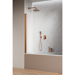 Radaway Nes Brushed Copper PNJ I parawan nawannowy 80 cm 1-częściowy czarny szczotkowany/szkło przezroczyste 10011080-93-01R