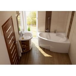 Ravak Asymmetric panel 150 cm prawy biały CZ45100000