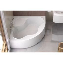 Zestaw wanna Ravak Gentiana ze stelażem i kompletem odpływowo-przelewowym Viega (CG01000000, GPX2240020, 61684PL)