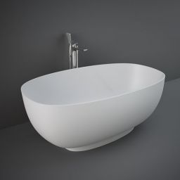 Rak Ceramics Rak Cloud wanna wolnostojąca 140x75,3 owalna biała mat CLOBT14075500