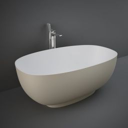 Rak Ceramics Rak Cloud wanna wolnostojąca 140x75,3 owalna cappucino mat CLOBT14075514