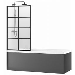 Rea Lagos-1 Fix parawan nawannowy 70 cm profile czarne REA-K4560