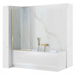 Rea Elegant Gold parawan nawannowy 70 cm złoty połysk/szkło przezroczyste REA-W5600