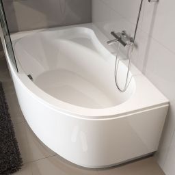 Riho Aryl wanna narożna 140x90 cm prawa biały błyszczący B019001005