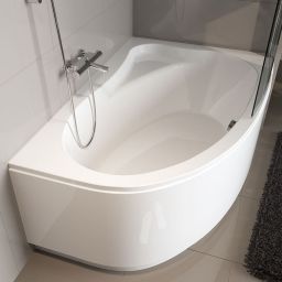 Riho Aryl wanna narożna 153,5x100,5 cm lewa biały błyszczący B022001005