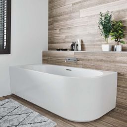 Riho Desire wanna narożna 184x84 cm prostokątna biała B087001005