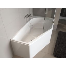 Riho Yukon wanna narożna 160x90 cm lewa biały błyszczący B009001005