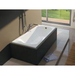 Riho Miami wanna prostokątna 160x70 cm biały błyszczący B059001005