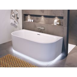 Riho Desire Back2Wall LED wanna wolnostojąca 184x84 cm przyścienna biały błyszczący B089002005