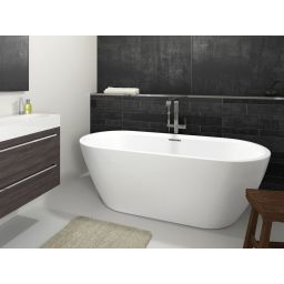 Riho Inspire wanna wolnostojąca 160x75 cm owalna biały mat B091001105