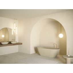 Riho Bilbao wanna wolnostojąca 170x80 cm owalna pebble grey B118001106