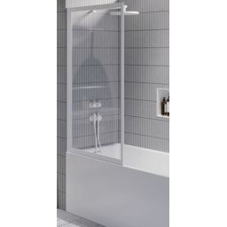 Riho Lucid parawan nawannowy 80 cm 1-częściowy biały mat/szkło przezroczyste G005046122