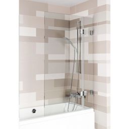 Riho Scandic NXT X109V parawan nawannowy 2-częściowy 85 cm prawy chrom błyszczący/szkło przezroczysty G001152120