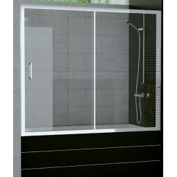 SanSwiss TOP-Line parawan nawannowy 180x150 cm srebrny połysk/szkło przezroczyste TOPB218005007