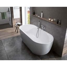 Sanplast Loft Line WOW-kpl-mb/LOFT+STW wanna wolnostojąca 180x80 cm owalna biała 610-500-1380-01-000