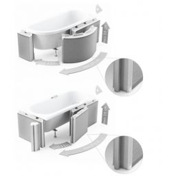 Schedpol Standard obudowa do wanien półokrągłych i prostokątnych 1.050