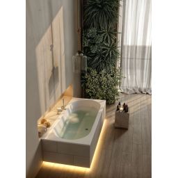 Schedline Celicia wanna z nośnikiem 170x75 cm biała 3WST.CS1P-17075