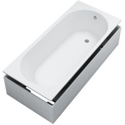 Schedline Solia wanna z nośnikiem 150x70 cm biała 3WST.SS1P-15070