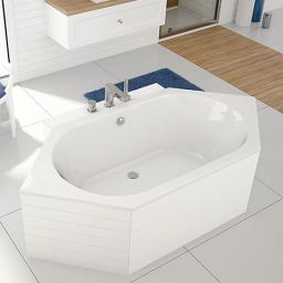 Sanplast Free Line wanna sześciokątna 190x90 cm biała W6K/FREE 90x190+STW biew 610-040-1450-01-000