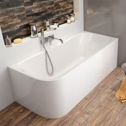 Sanplast Luxo wanna narożna 180x80 cm prawa biała WAP-kpl/LUXO 80x180 biew 610-370-0250-01-000