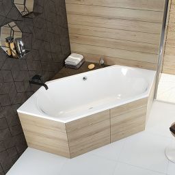 Sanplast Luxo wanna sześciokątna 190x90 cm biała W6K/LUXO 90x190 biew 610-370-0520-01-000