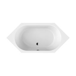 Sanplast Free Line wanna sześciokątna 190x90 cm biała W6K/FREE 90x190+STW biew 610-040-1450-01-000