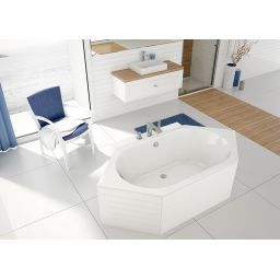 Sanplast Free Line wanna sześciokątna 190x90 cm biała W6K/FREE 90x190+STW biew 610-040-1450-01-000