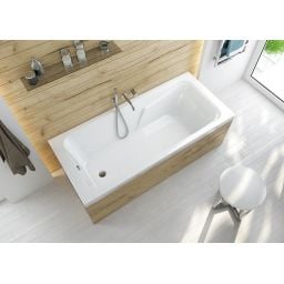 Sanplast Modesta wanna prostokątna 180x80 cm biała WP/MO 80x180+STW biew 610-340-0270-01-000