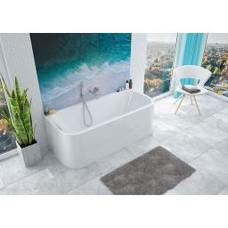 Sanplast Luxo wanna przyścienna 180x80 cm biała WSP-kpl/LUXO 80x180 biew 610-370-0280-01-000