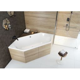 Sanplast Luxo wanna sześciokątna 190x90 cm biała W6K/LUXO 90x190 biew 610-370-0520-01-000