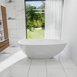 Vayer Carina wanna wolnostojąca 170x85 cm owalna biała 170.085.045.1-4.0.3.0.1