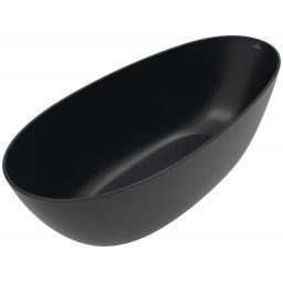 Villeroy & Boch Antao wanna wolnostojąca 170x75 cm owalna SilentFlow Pure Black UBQ170TAO7TV-R7