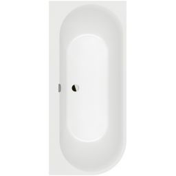 Villeroy & Boch Oberon 2.1 wanna przyścienna 180x80 cm stone white UBQ180OBN9CR00VDRW