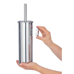 Wenko Basic szczotka toaletowa ścienna srebrny 24757100